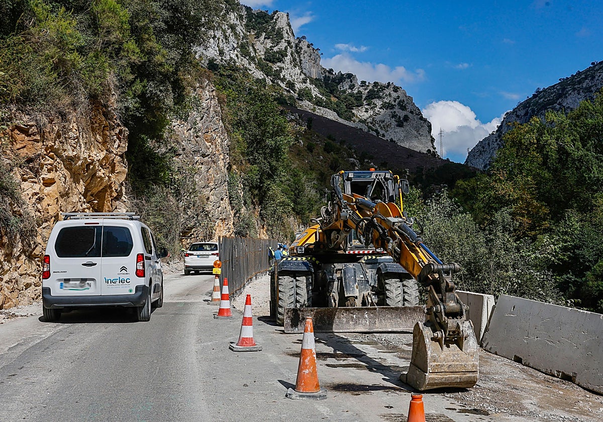 El avance de las obras de La Hermida, en imágenes