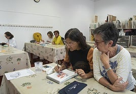 Alumnos de las clases de arte