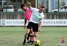 Un partido de la Liga de Fútbol 7.