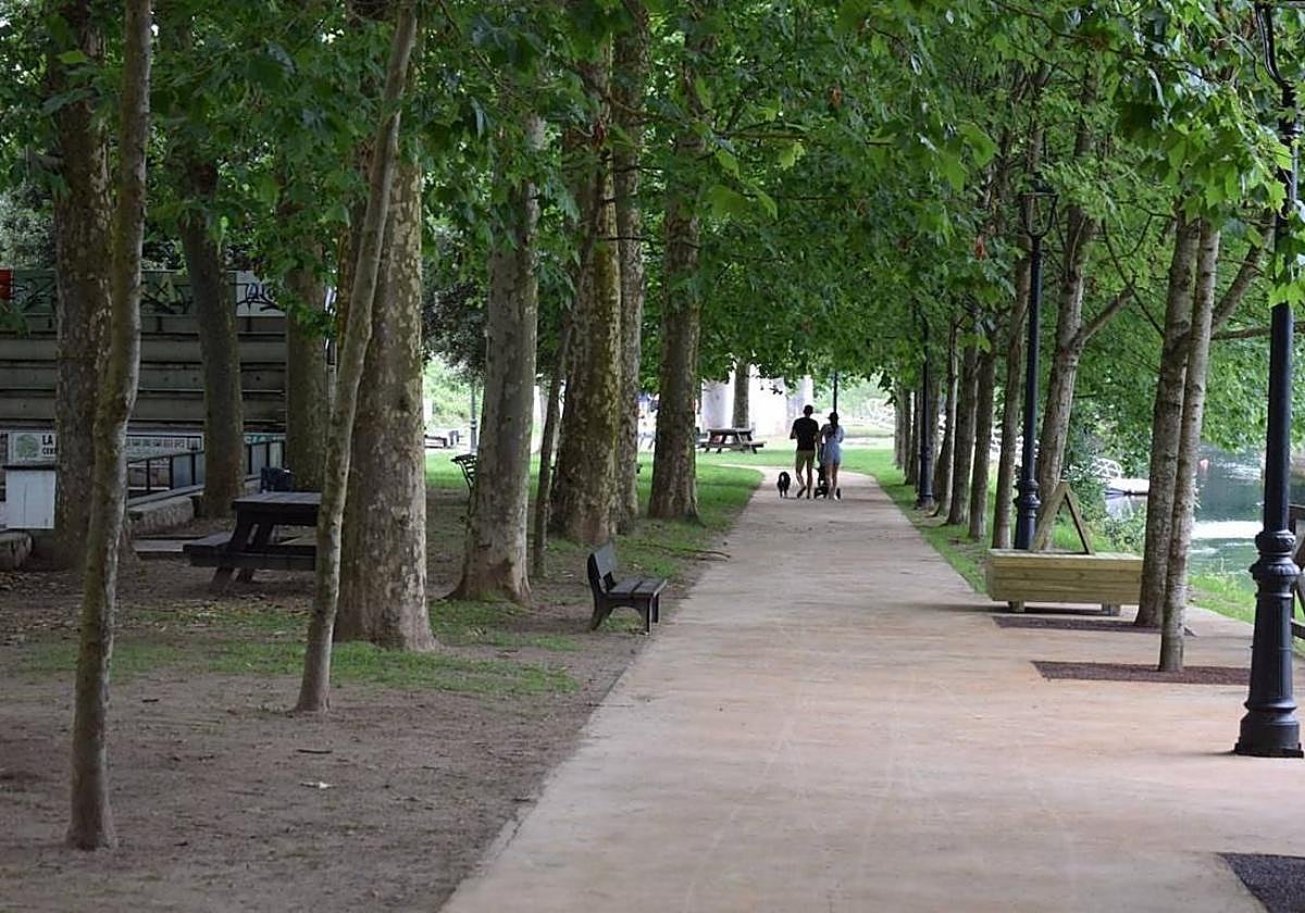 Zona verde de Oruña, en Piélagos.