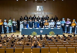 Plano general del acto celebrado este viernes en el salón de actos de la Universidad Europea del Atlántico