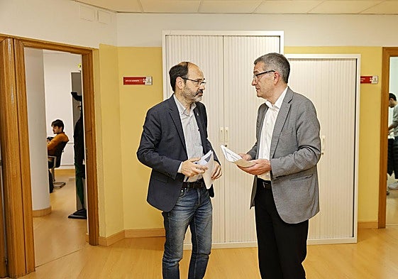 José Luis Urraca (PSOE) y Pedro Pérez Noriega (PRC).