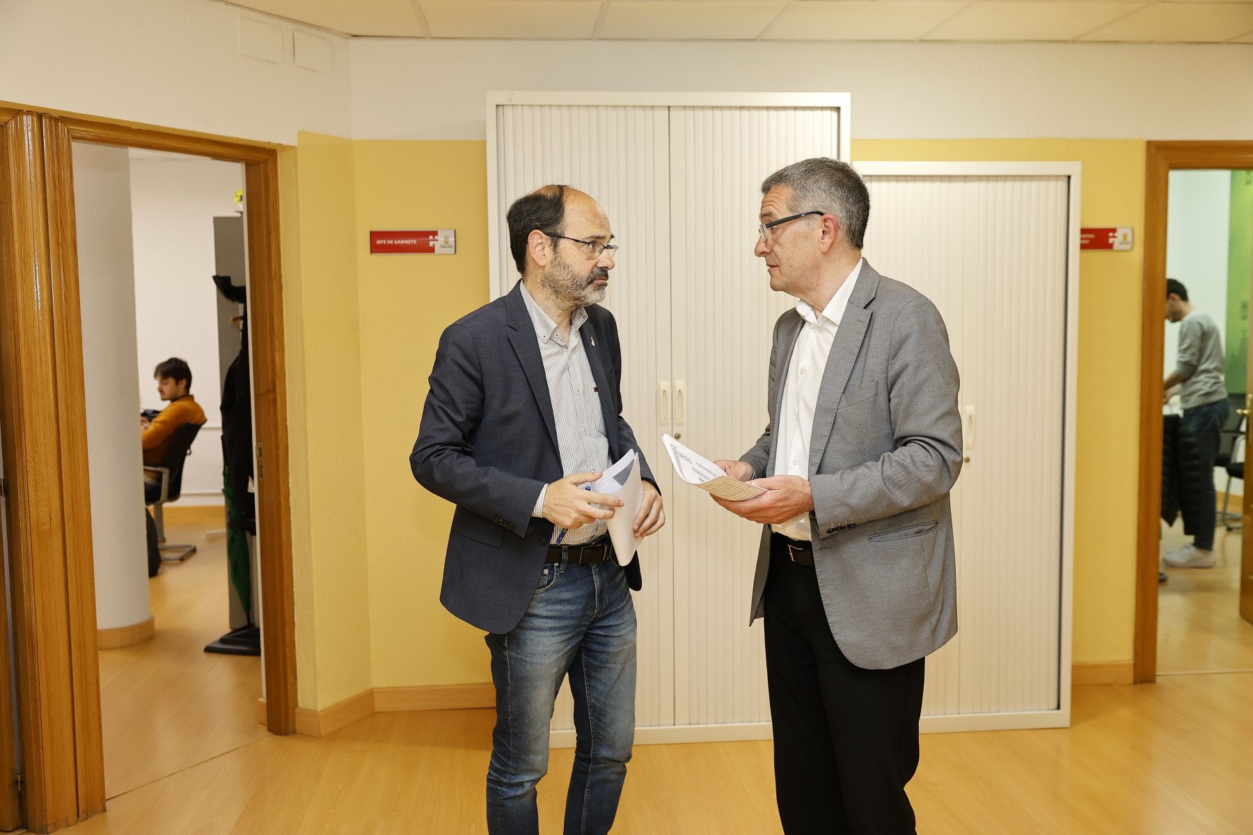José Luis Urraca (PSOE) y Pedro Pérez Noriega (PRC).