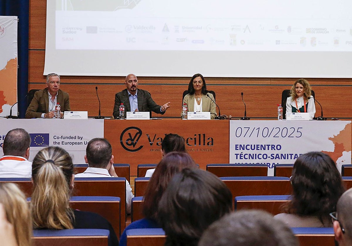 Desde la izquierda, Galo Peralta, César Pascual, Concepción López y Olga de Cos.