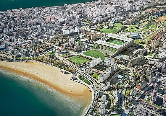 Infografía del aspecto del nuevo estadio que proyecta el Racing.