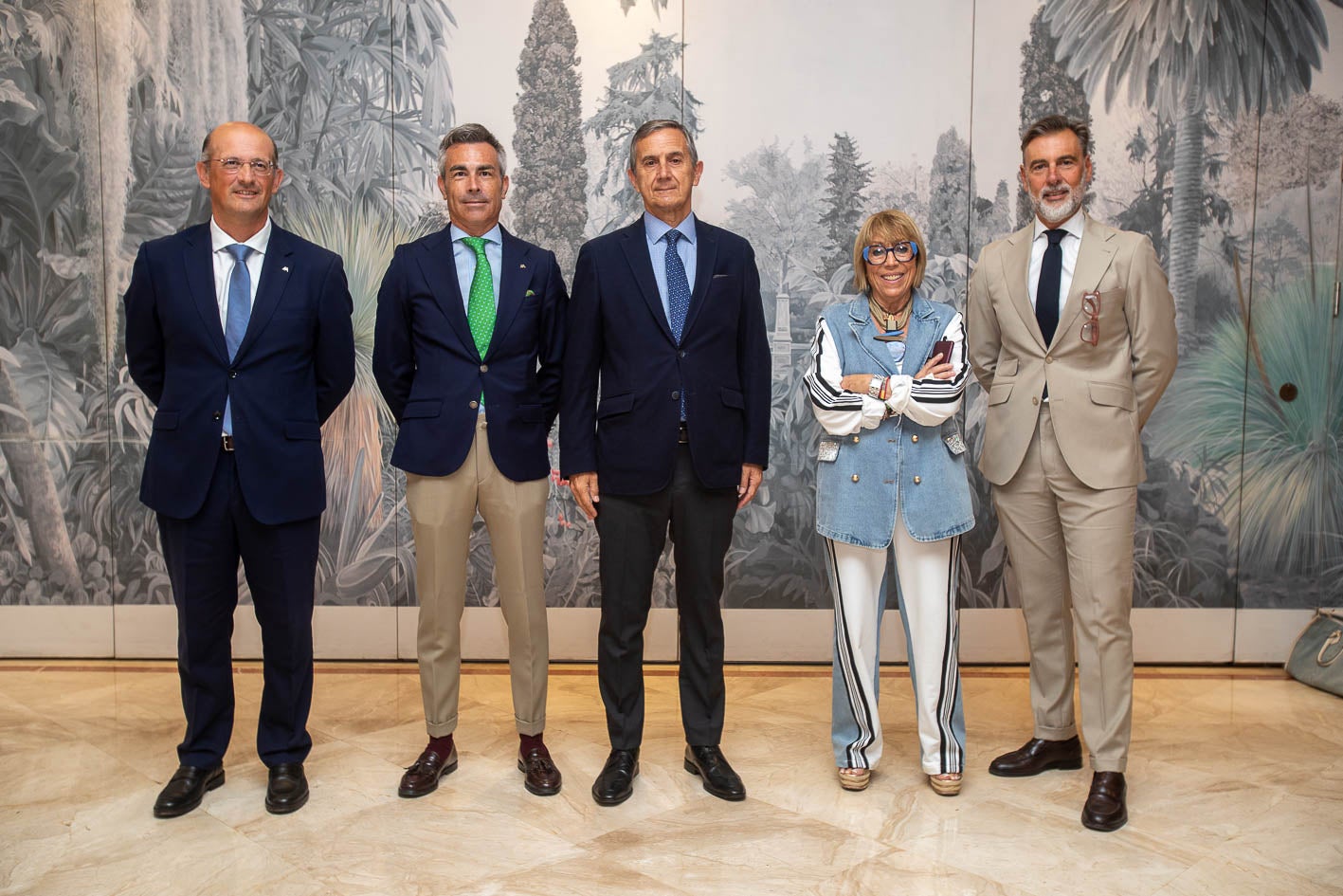 Justo García, Víctor Bustillo, Ignacio Viota, Natividad Pérez y Jesús Maillo.