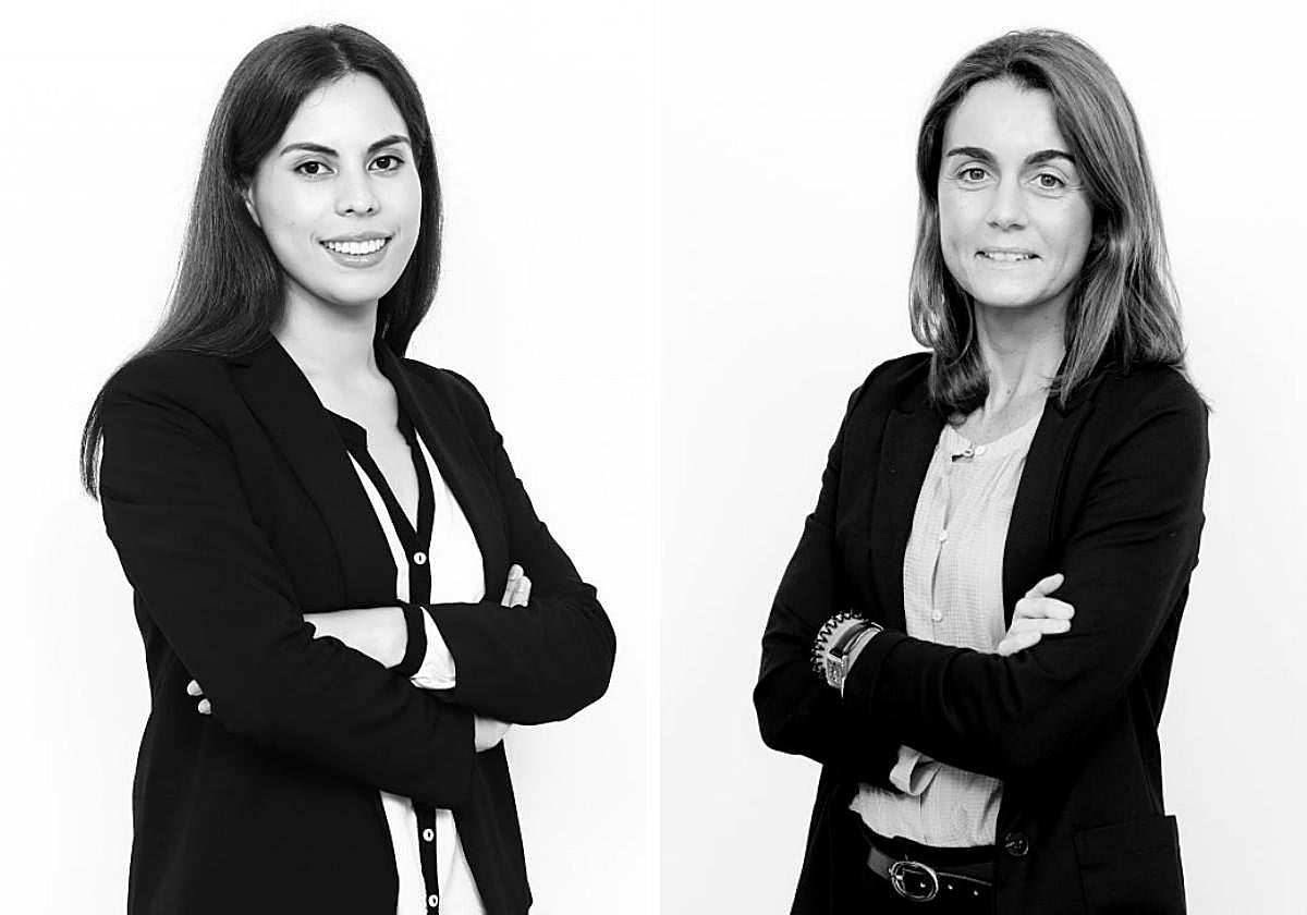Rocío Mena y Belén Álvarez, abogadas expertas en propiedad intelectual.