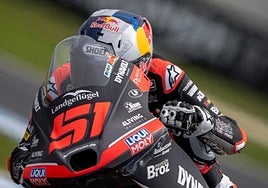 Brian Uriarte, durante el Gran Premio de Australia.