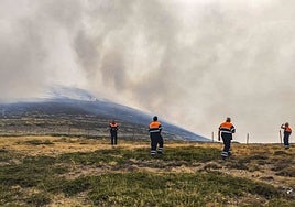 Incendios forestales en Liébana provenientes de León, en agosto.