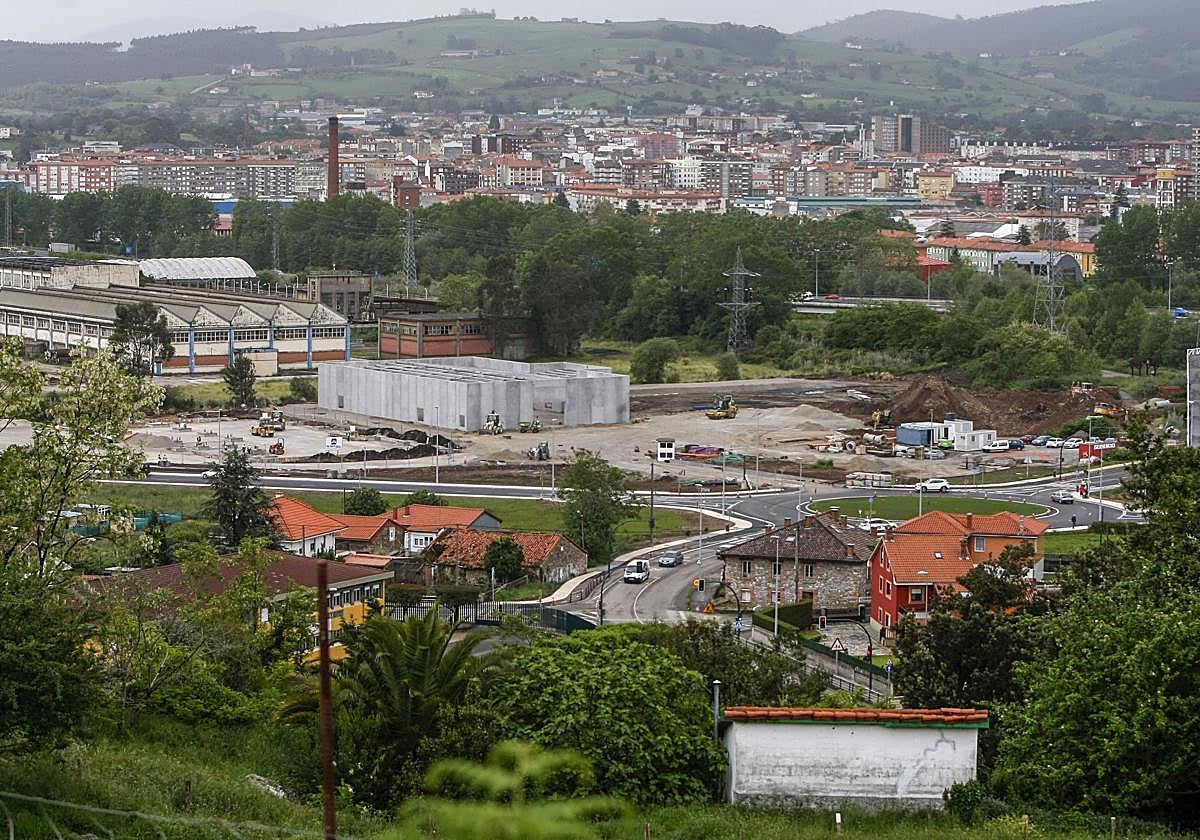 Vista de la zona comercial de Ganzo.
