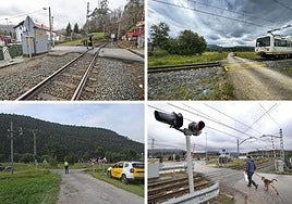 Paso a nivel de la mies de Casar de Periedo.