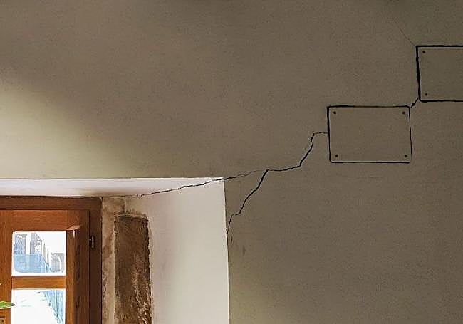 Algunas de las grietas interiores que preocupan.