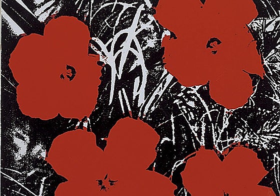 Andy Warhol. 'Flores', 1964. Tinta serigráfica sobre lienzo, 35,6 × 35,6 cm cada uno.