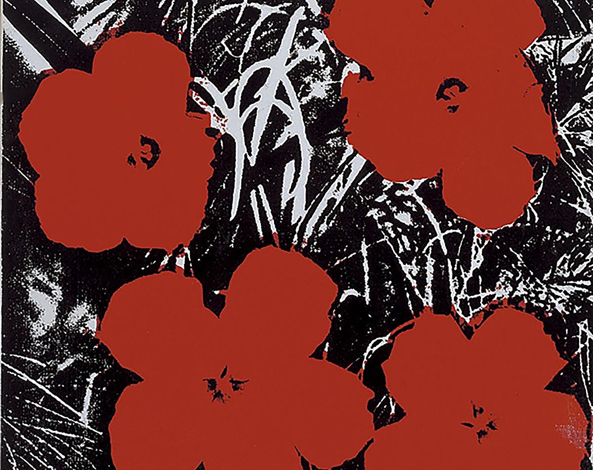 Andy Warhol. 'Flores', 1964. Tinta serigráfica sobre lienzo, 35,6 × 35,6 cm cada uno.