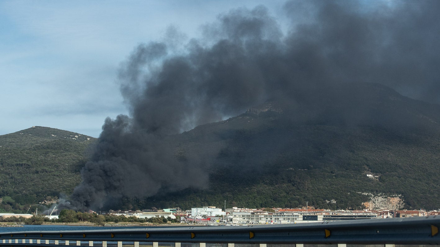 El incendio ha sido muy aparatoso
