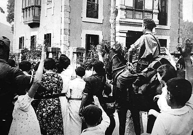 magen de la casa natal el 23 de agosto de 1936, acabada la Guerra Civil.