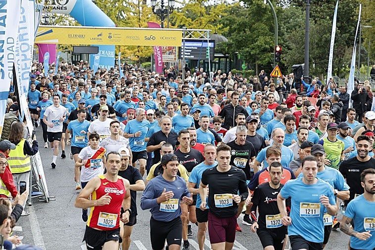 Salida de los 5.000 y 10.000 metros.