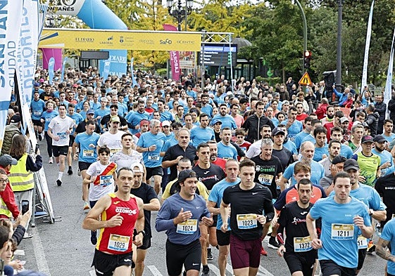 Salida de los 5.000 y 10.000 metros.