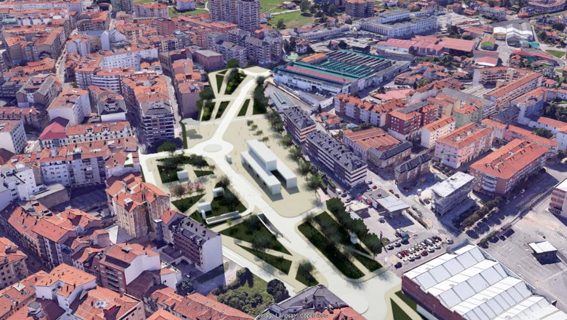 Infografía del soterramiento de Torrelavega.