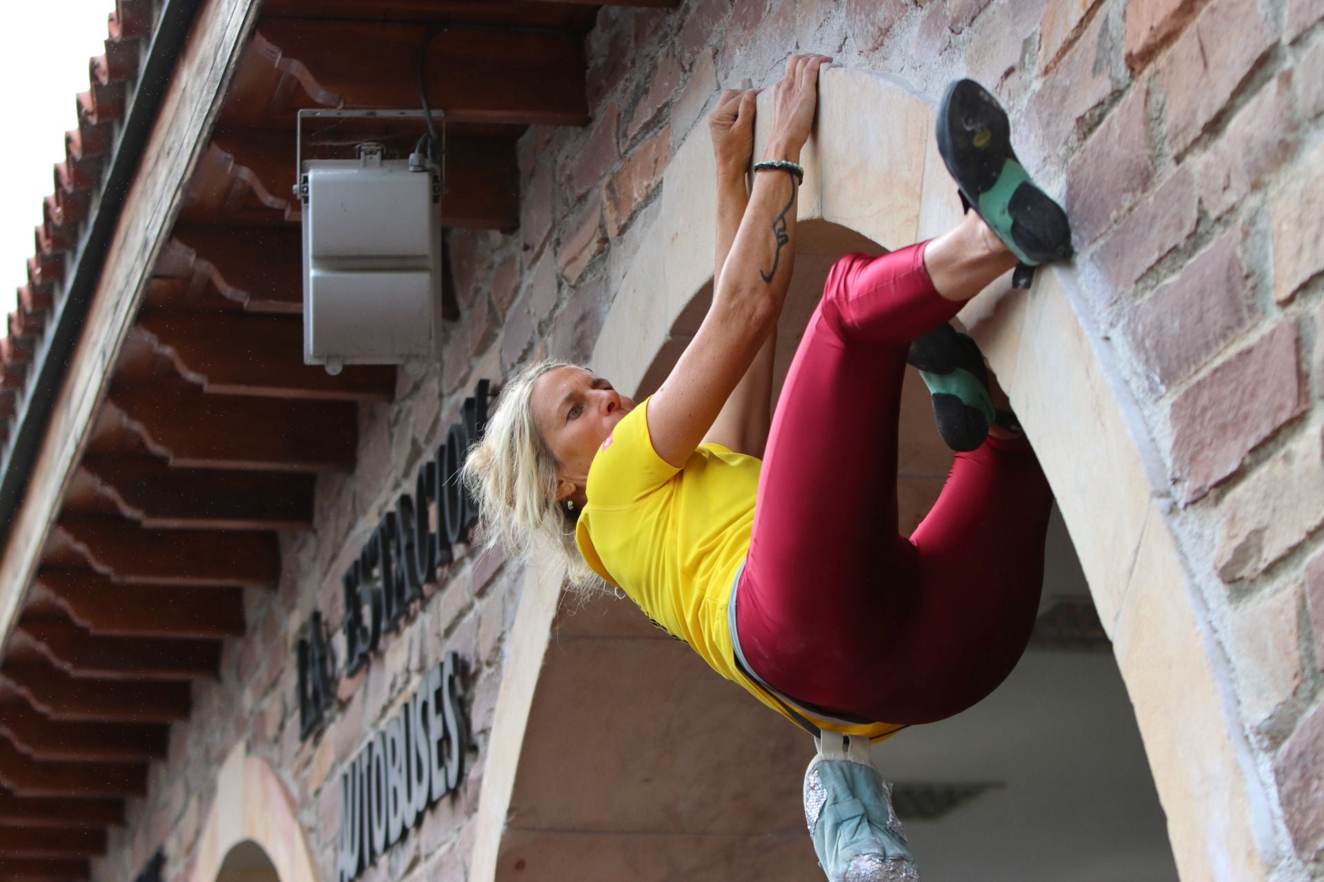 Una de las participantes en la final de la Copa Urbana, en pleno ejercicio.