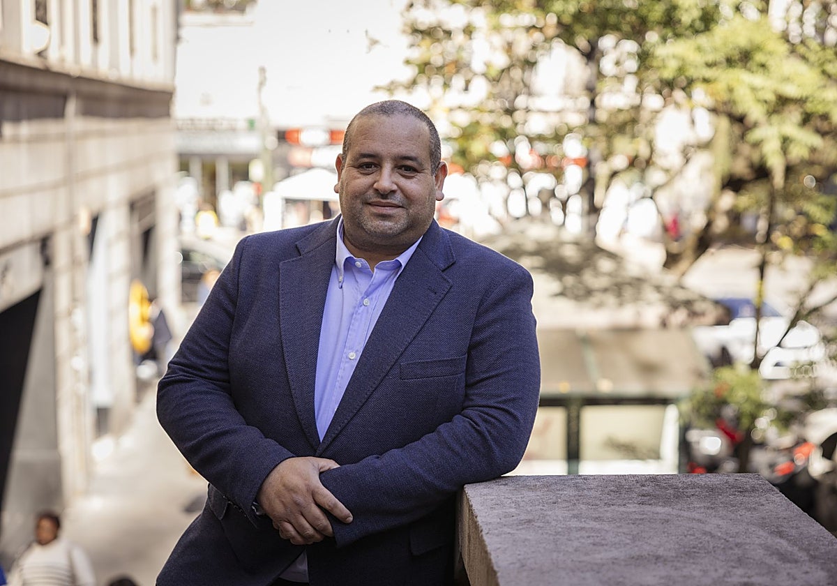 Hamza El Yassir, ayer mismo en una jornada de gestiones por Santander.