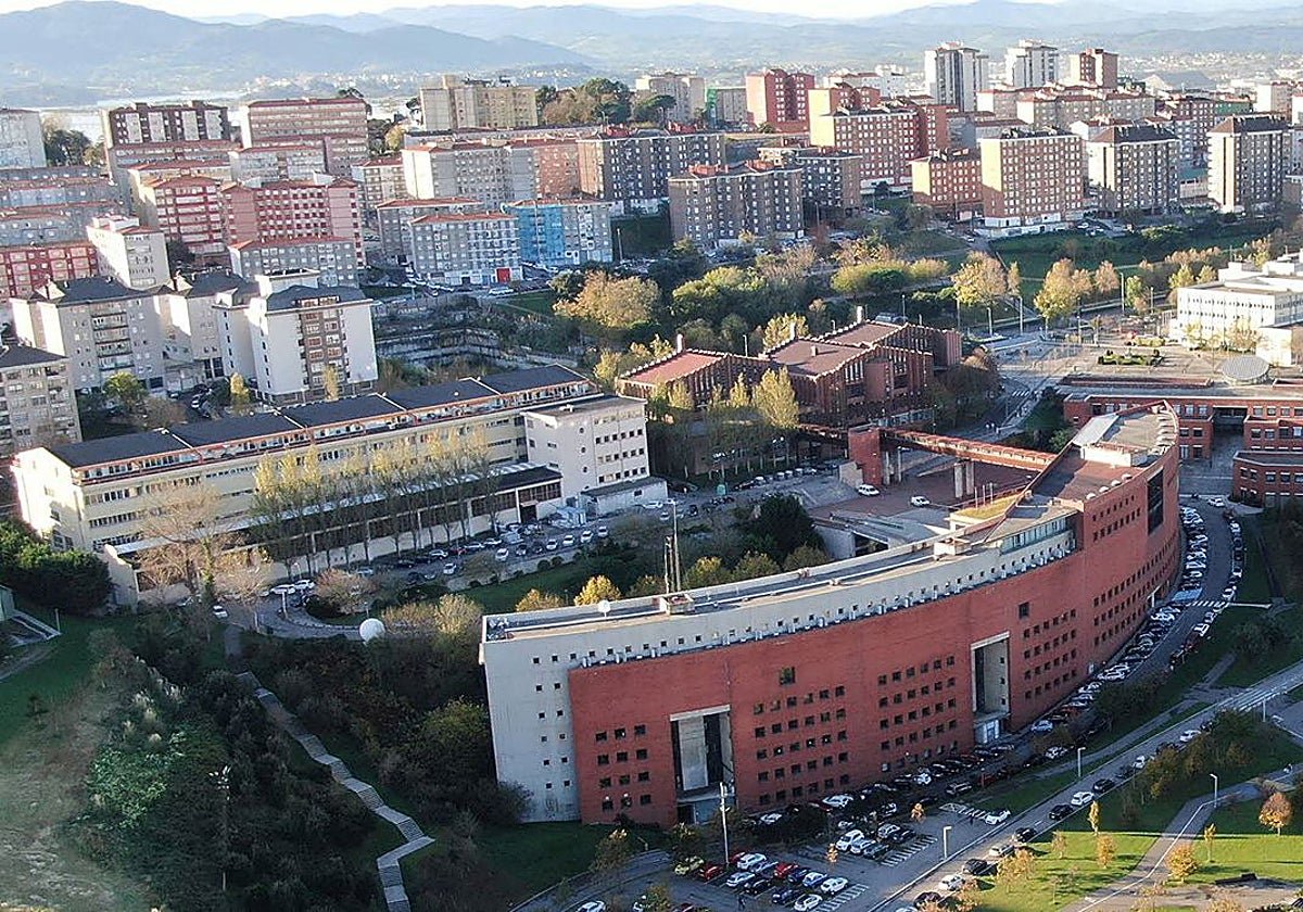 Fotografía aérea de la Universidad de Cantabria.