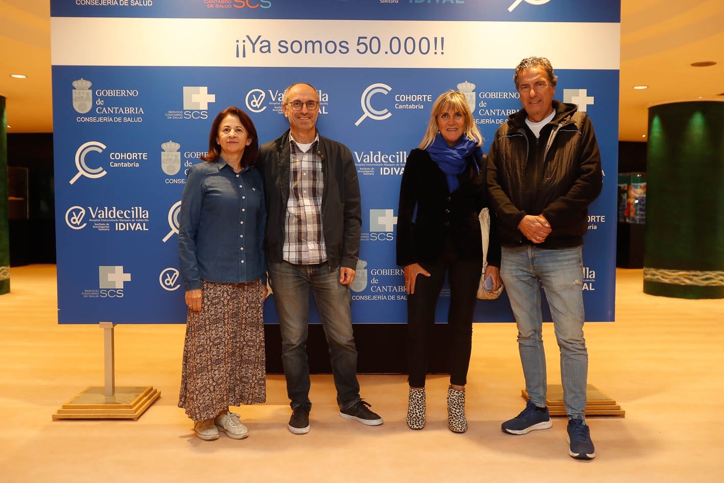 Rafaela Mariñieldo, Ángel Nistal, Luisa Díaz y José Ángel Martínez.