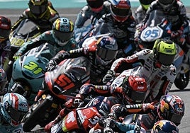 Brian Uriarte, con el número 51 en el último gran premio.