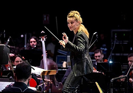 Isabel Rubio, durante uno de los conciertos.