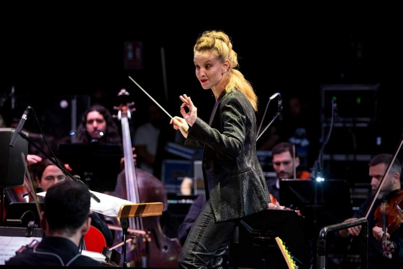 Isabel Rubio, durante uno de los conciertos.