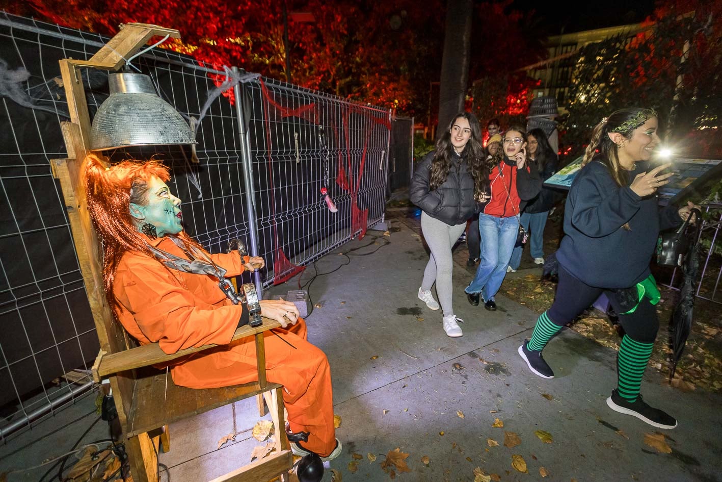 Otro personaje escalofriante en el pasaje del terror.