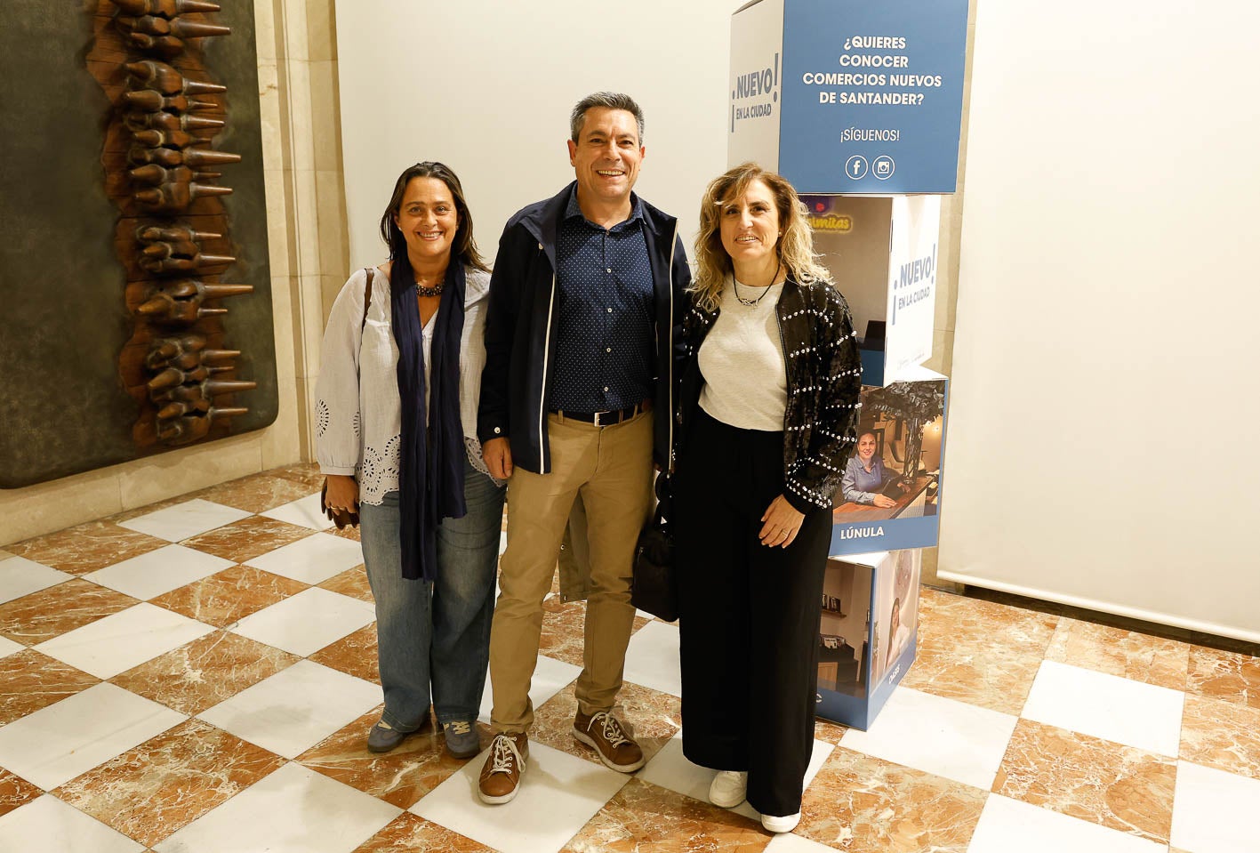 Maite Martínez, Rodrigo Peña y Elena Peña. 