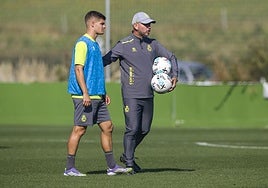José Alberto y Peio Canales, durante una sesión.