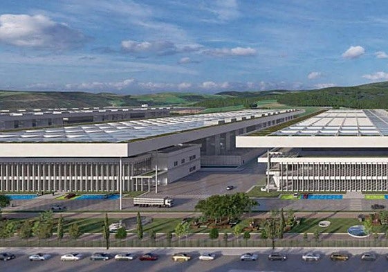 Recreación de cómo quedará el centro de datos Proyecto Altamira, que estará en Piélagos y Villaescusa.