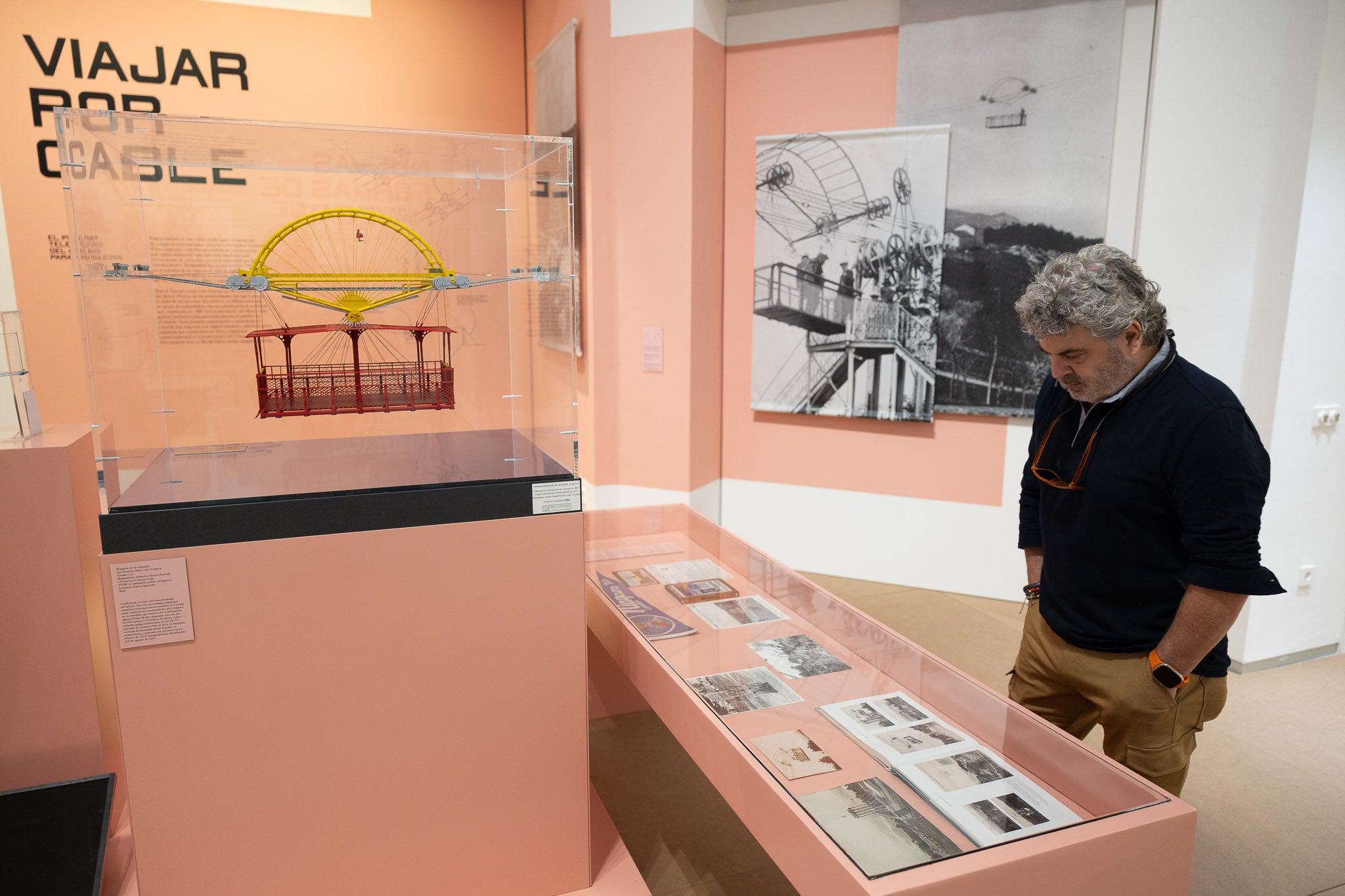 La parte dedicada a Viajar por Cable, donde el transbordador del Niágara es uno de sus protagonistas.