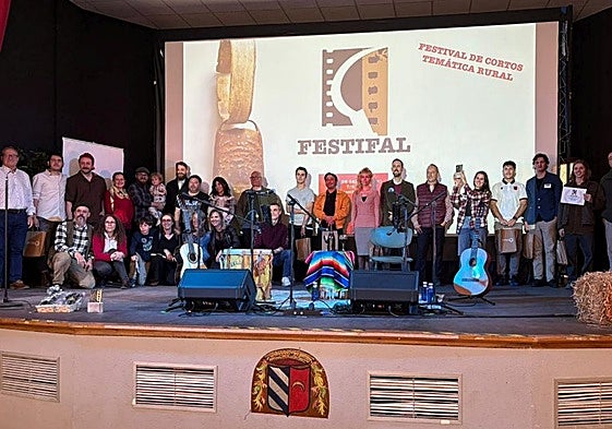 Entrega de premios en el festival de cortos sobre temática rural de Teruel.