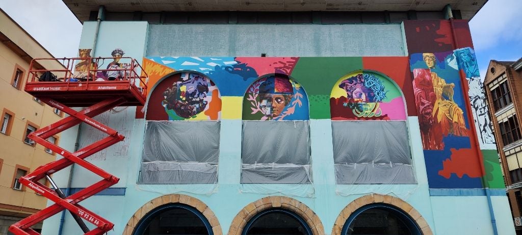 La última fase de las obras realizadas en la fachada de lo que fue Casa Consistorial.