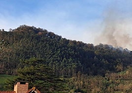 El fuego de Puente Viesgo se ha desplazado hacia San Felices.