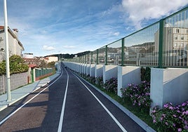 Ejemplo de una pantalla acústica.