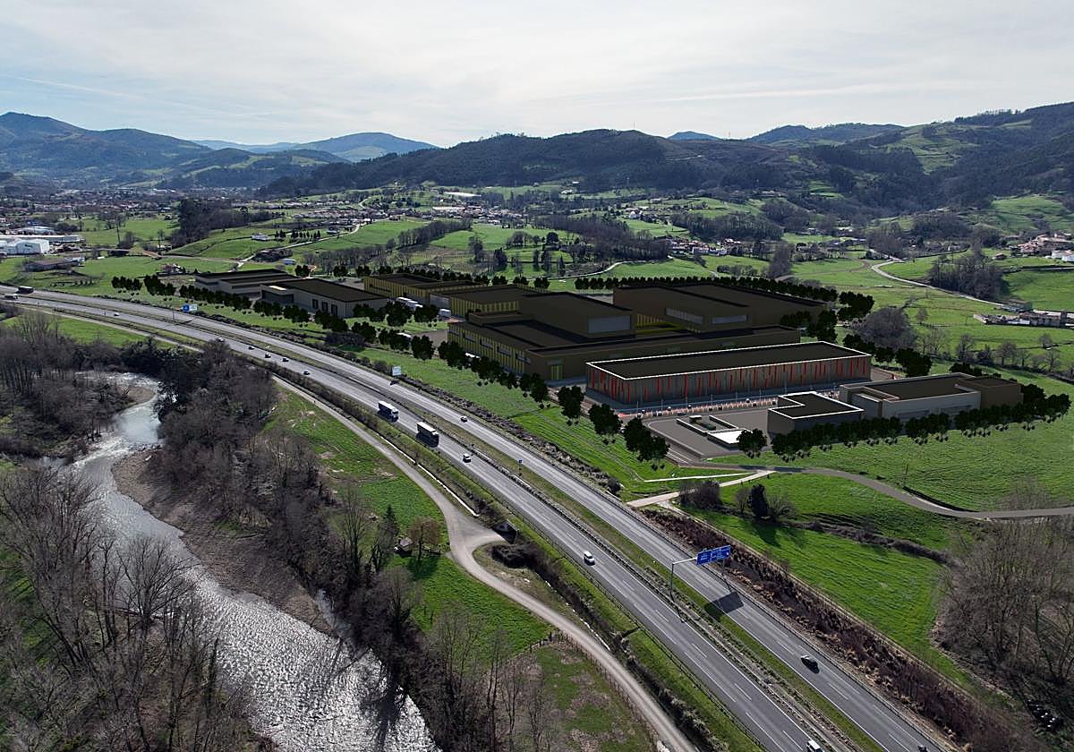 Infografía del proyecto industrial en Cillaruelo