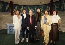 Marta Chato, Manuel Delgado Chato, Modesto Chato, Malena Delgado Chato, Pilar Carral y Pilar Chato