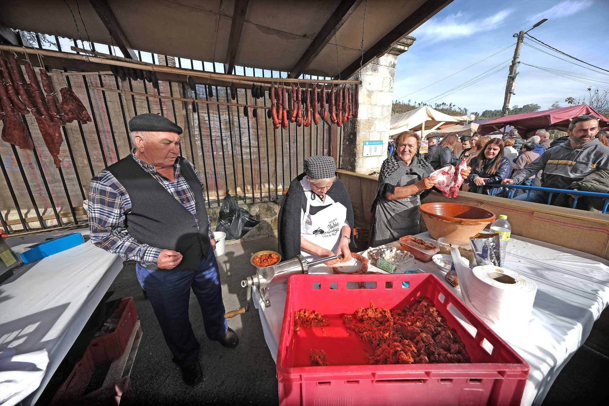 Preparación de las costillas adobadas.