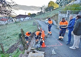 El asfaltado de la cuesta de Penías ha incluido el arreglo de un argayo peligroso.