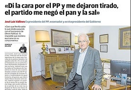 Entrevista en El Diario Montañés. José Luis Vallines hizo las declaraciones en la entrevista publicada por este periódico el pasado 12 de octubre.