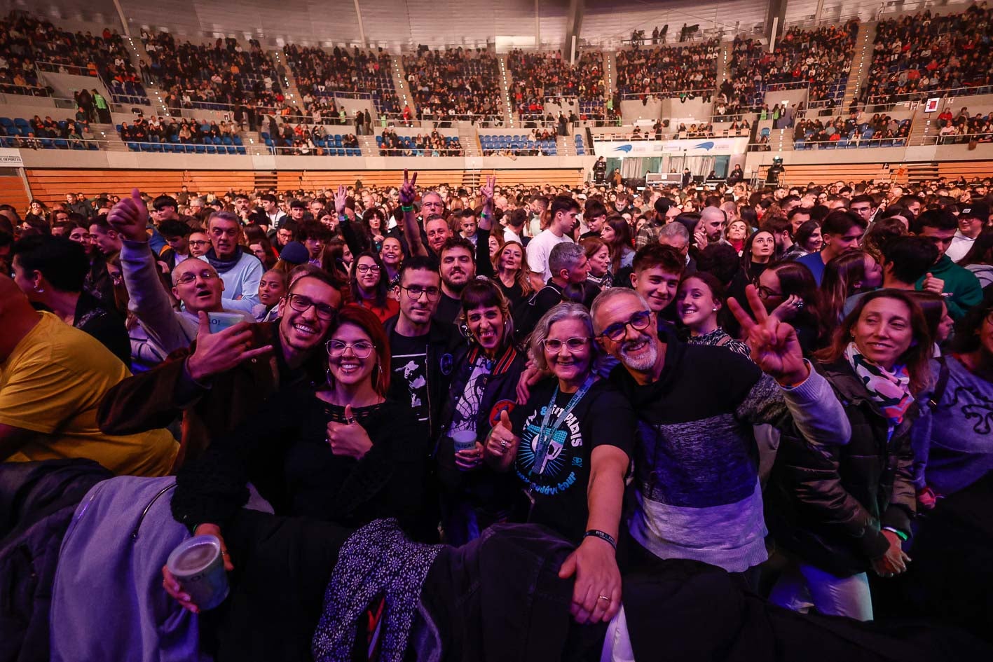 El concierto congregró a numeroso público en la capital cántabra.