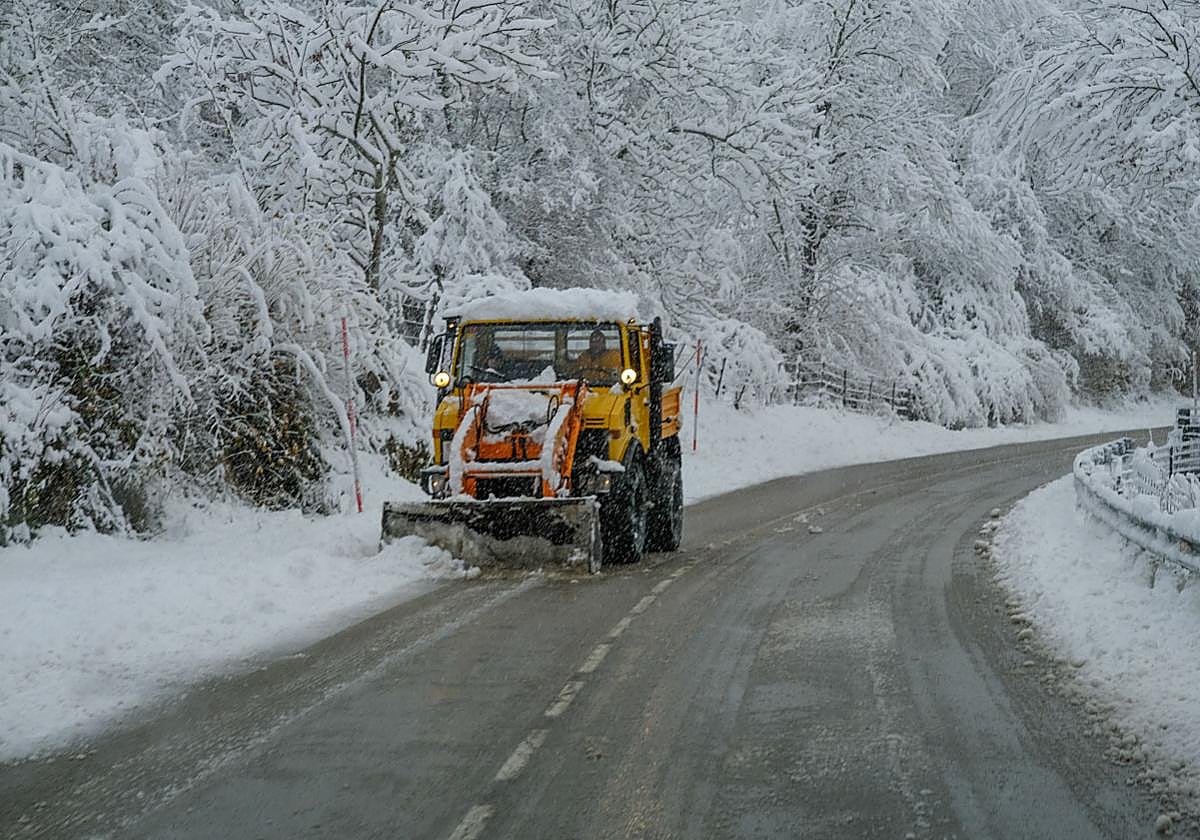 Viernes nevado en Cantabria
