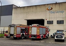 Accidente laboral mortal producido este miércoles en el Polígono de Barros (Los Corrales).