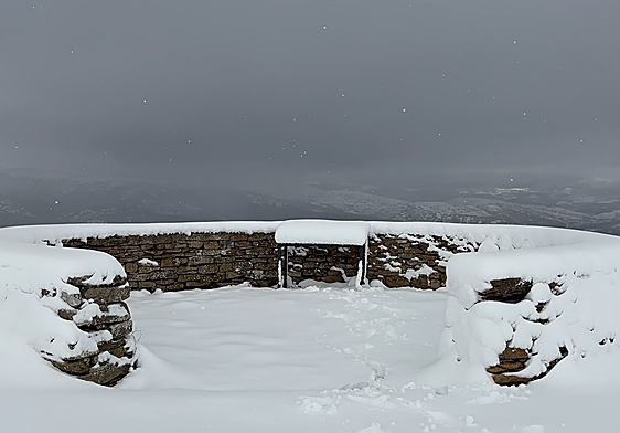 Mirador de La Lora entre Cantabria y Burgos, en Valderredible.