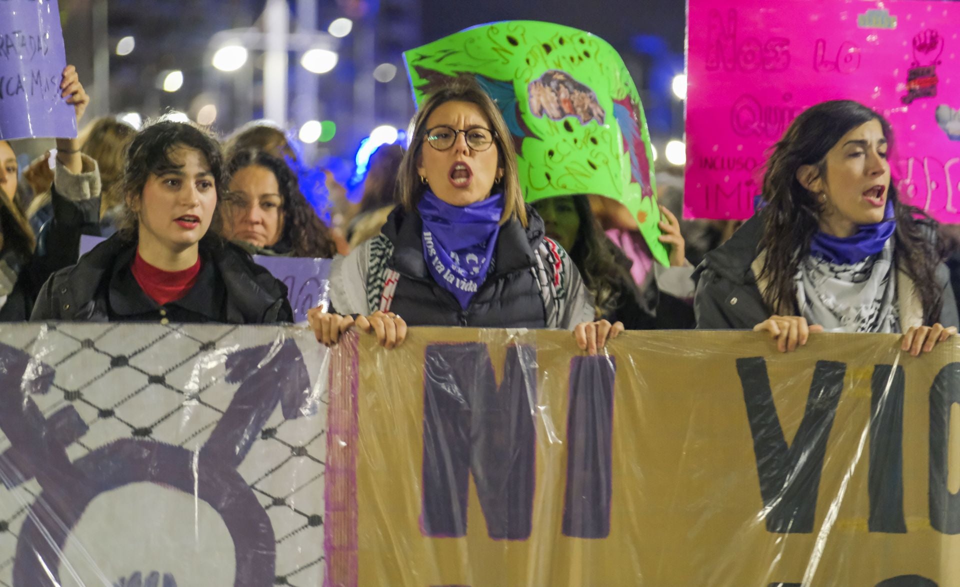 La manifestación del 25N, en imágenes