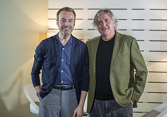 Jesús Mazón y Carlos Crespo en el plató de 'Mazón & Cía'.